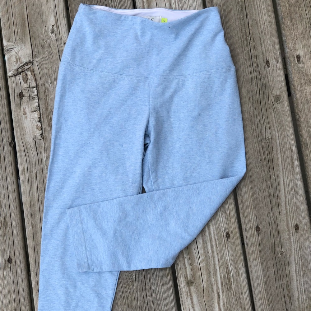 Lysse Leggings Womens Crop Blue High Waisted Yoga